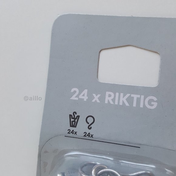 IKEA RIKTIG Curtain hooks with clips, 24 pack - Picture 8 of 12